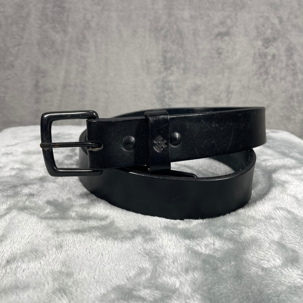 Main Street Forge Mens Leather Belt Black Size 40 Full Grain Made USA
